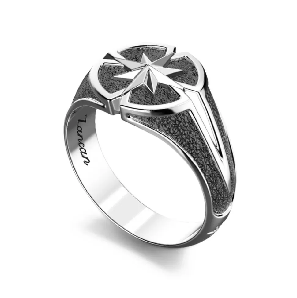 Zancan Silver Ring With Wind Rose.^Zancan Gioielli Flash Sale