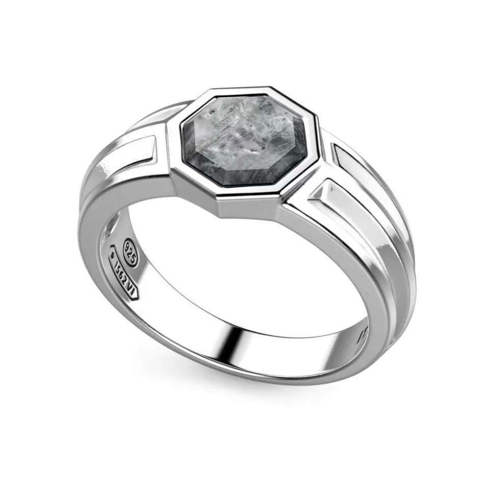 Zancan Silver Signet Ring With Mother Of Pearl.^Zancan Gioielli Fashion