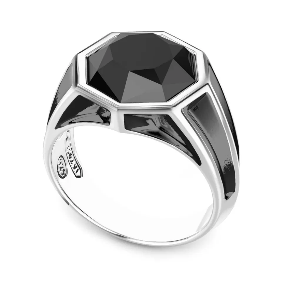 Zancan Silver Signet Ring With Onyx Stone.^Zancan Gioielli Outlet