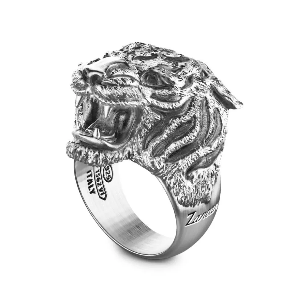 Zancan Silver Tiger Ring.^Zancan Gioielli Clearance