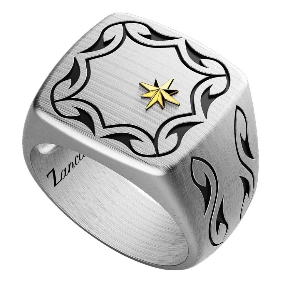 Zancan Silver Tribal Signet Ring.^Zancan Gioielli Hot