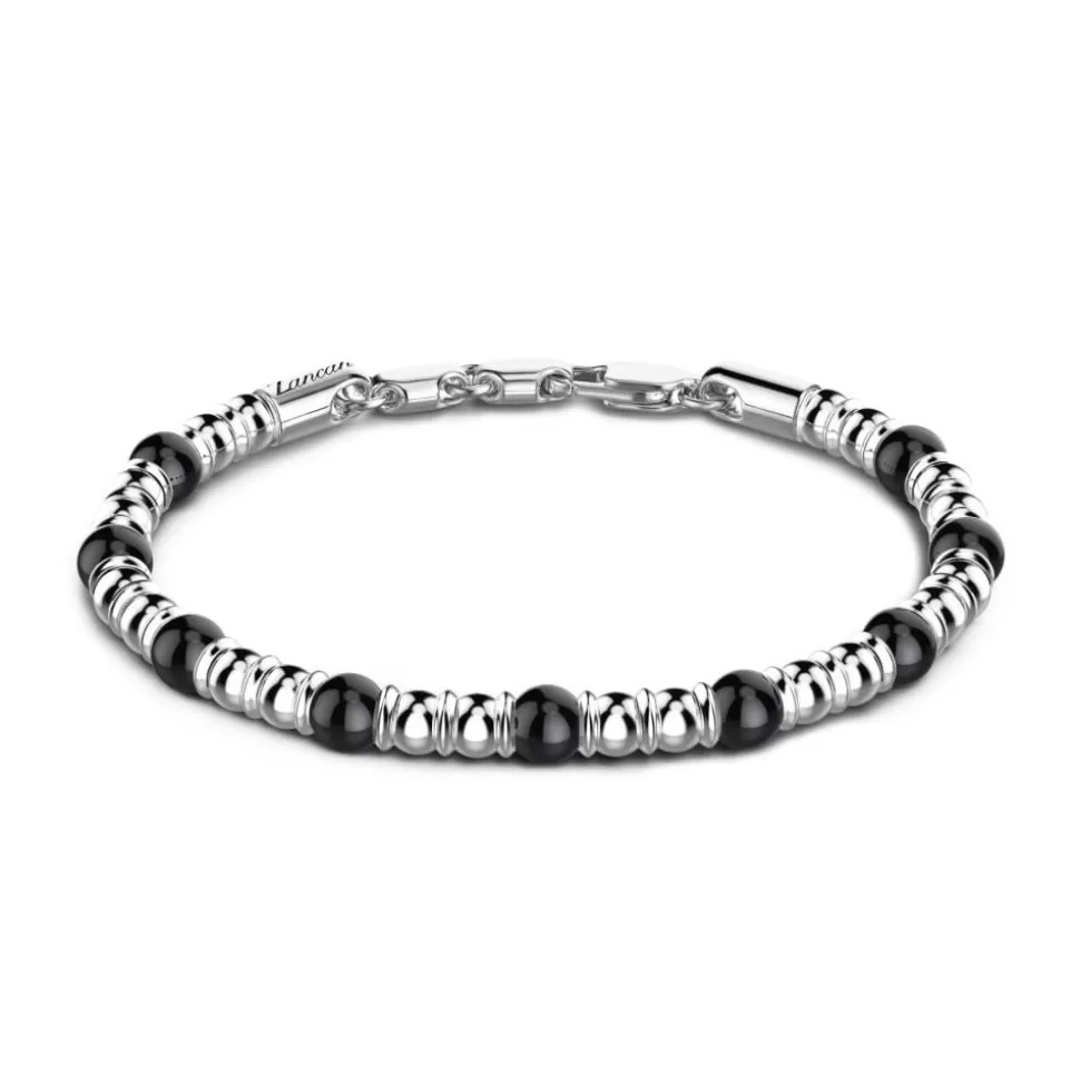 Zancan Soft Bracelet With Silver Beads And Hard Natural Stones.^Zancan Gioielli Shop