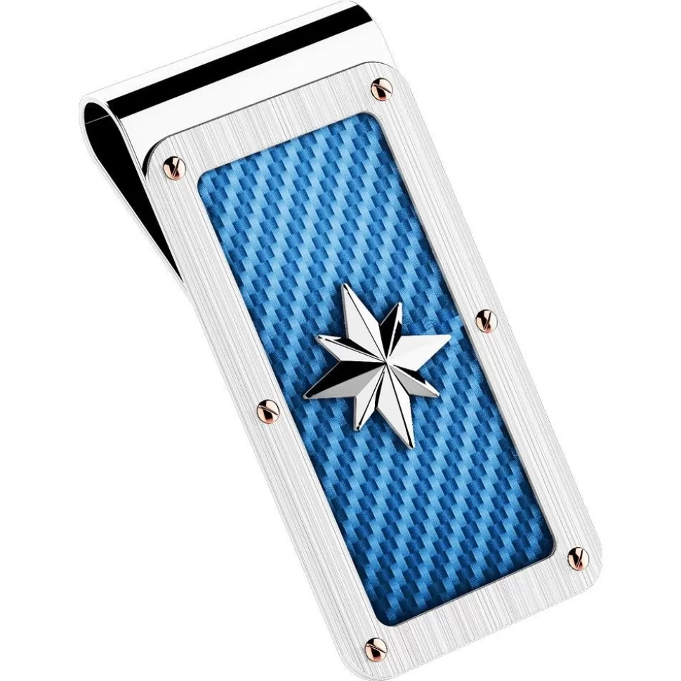 Zancan Steel Money Clip With Wind Rose.^Zancan Gioielli Best Sale