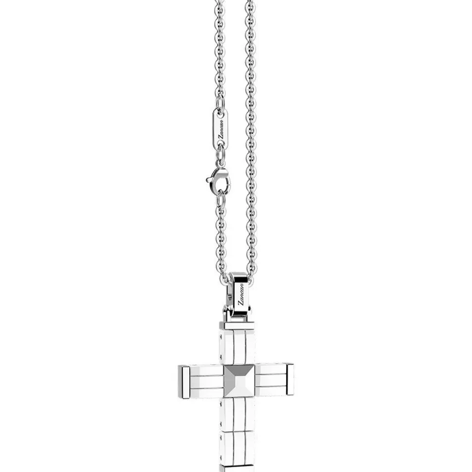 Zancan Steel Necklace With Cross^Zancan Gioielli Store