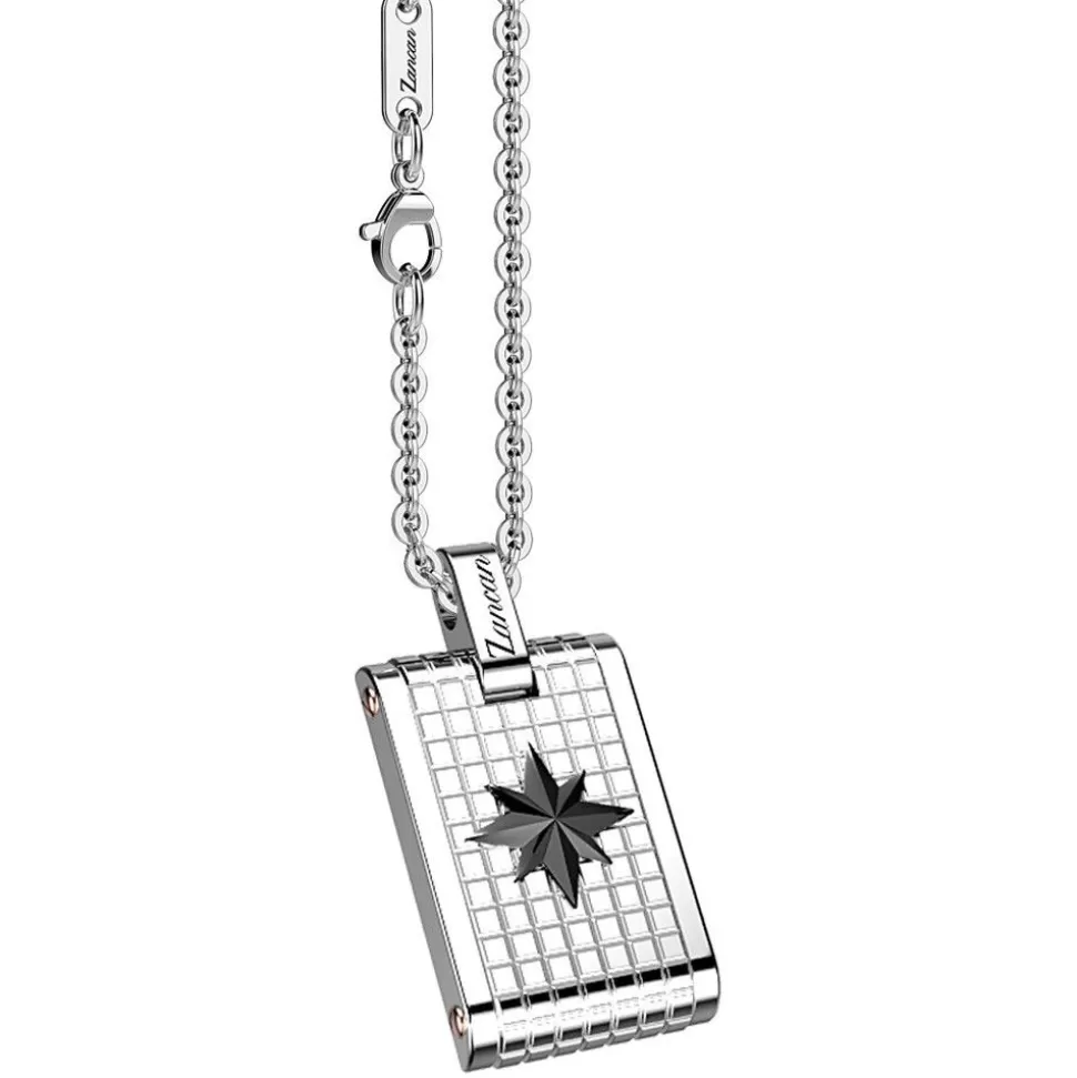 Zancan Steel Necklace With Tag And Wind Rose^Zancan Gioielli Cheap