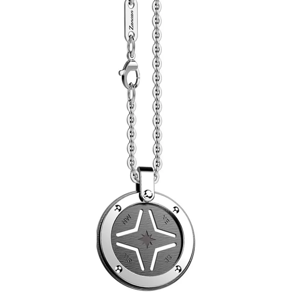 Zancan Steel Necklace With Wind Rose.^Zancan Gioielli Fashion