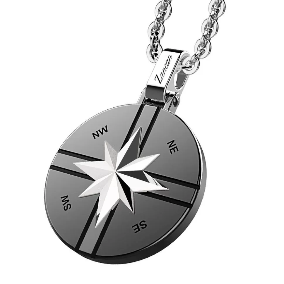 Zancan Steel Necklace With Wind Rose.^Zancan Gioielli Cheap