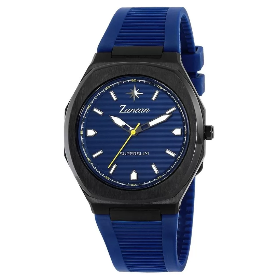 Zancan Steel Ultra-Slim Time-Only Watch With Silicone Strap.^Zancan Gioielli Cheap