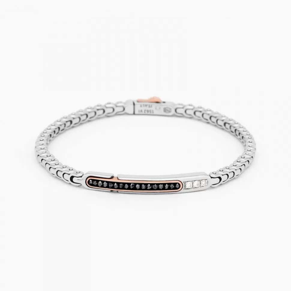 Zancan White Gold Bracelet With Diamonds.^Zancan Gioielli Outlet