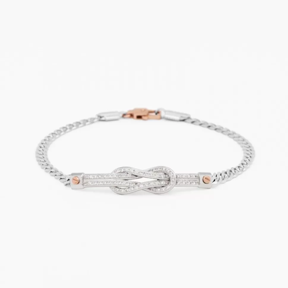 Zancan White Gold Bracelet With Diamonds.^Zancan Gioielli New