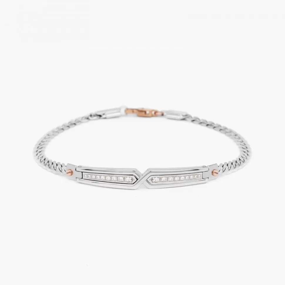 Zancan White Gold Bracelet With Diamonds.^Zancan Gioielli Online