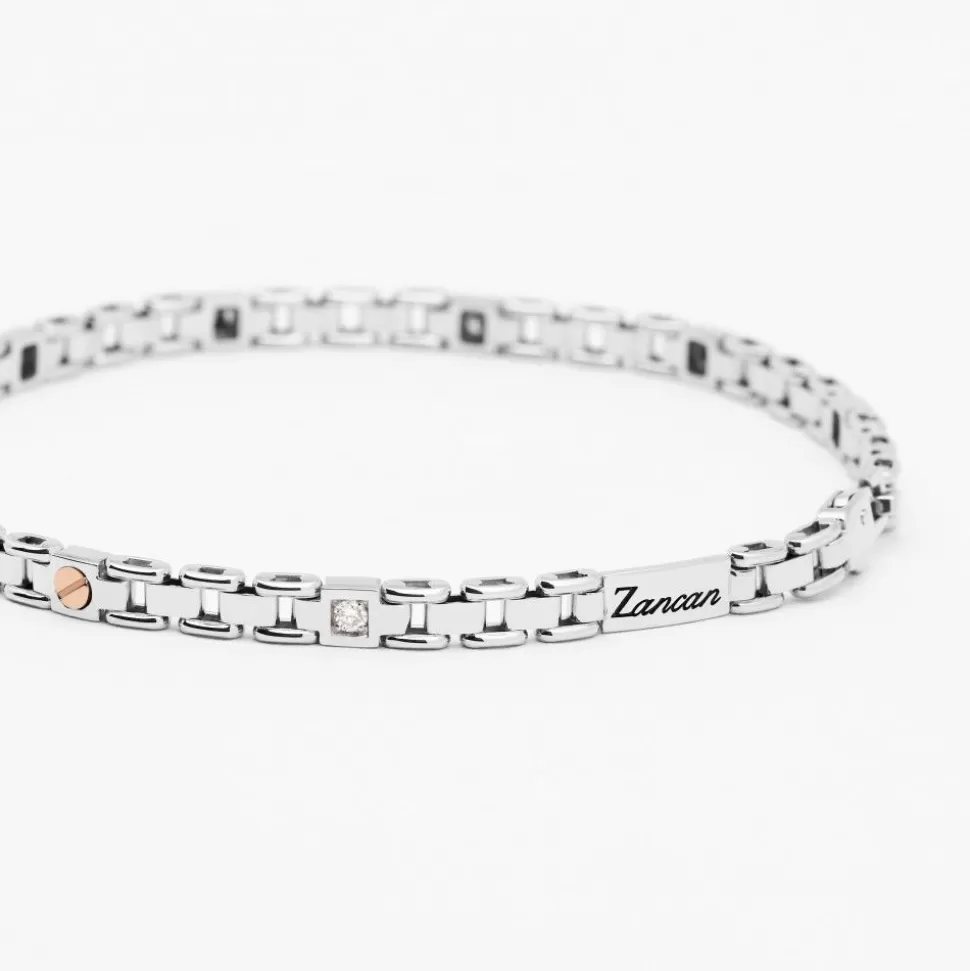 Zancan White Gold Bracelet With Diamonds.^Zancan Gioielli New