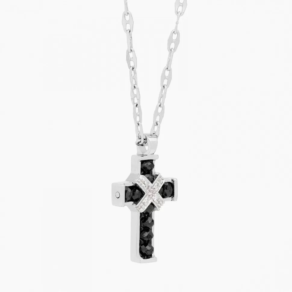 Zancan White Gold Necklace With Cross And Diamonds.^Zancan Gioielli Best Sale