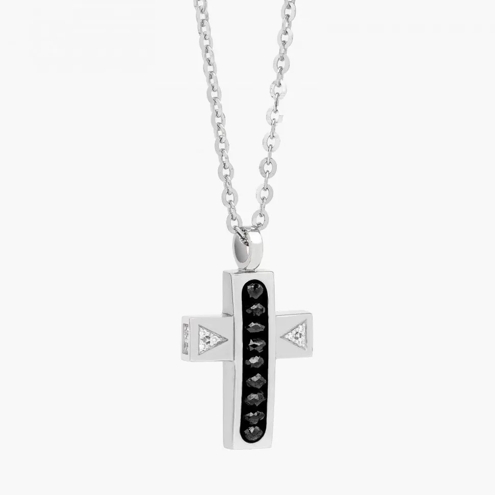 Zancan White Gold Necklace With Cross And Diamonds.^Zancan Gioielli Best Sale