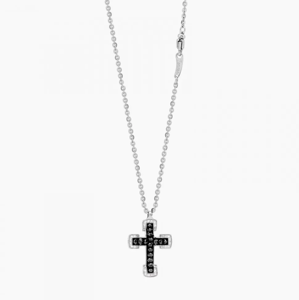 Zancan White Gold Necklace With Cross And Diamonds.^Zancan Gioielli Cheap