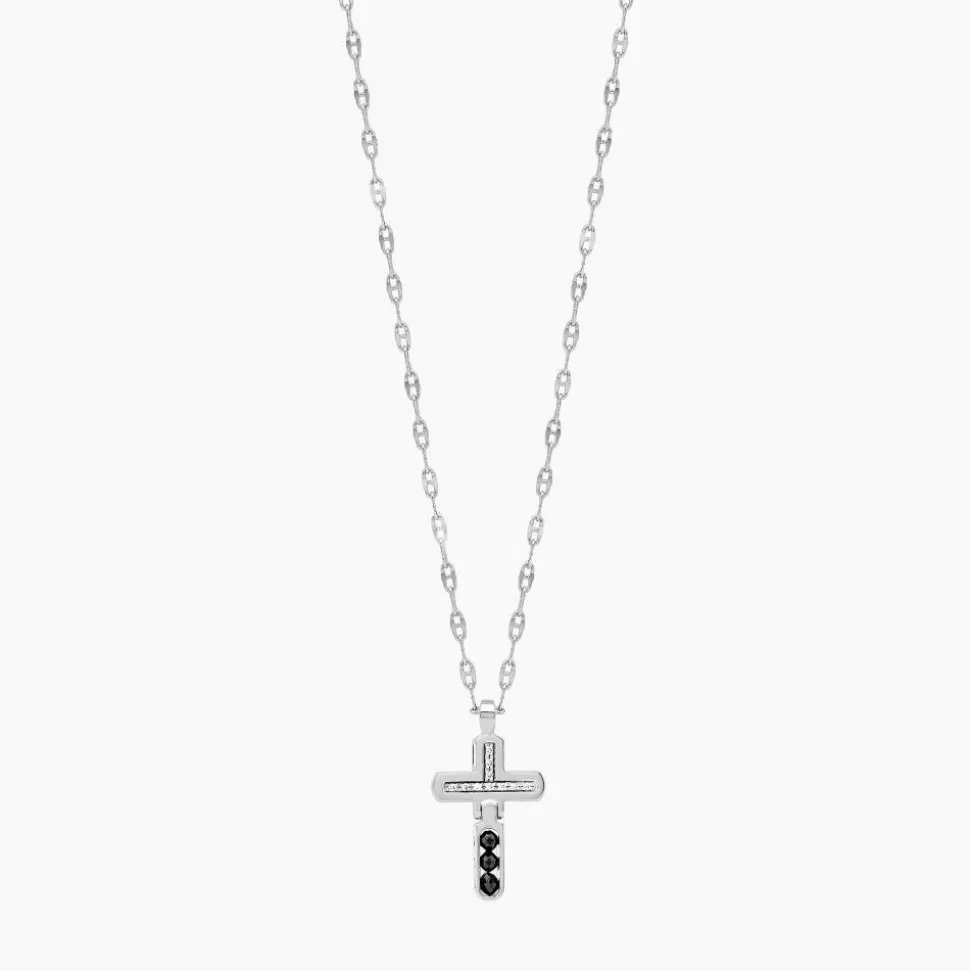 Zancan White Gold Necklace With Cross And Diamonds.^Zancan Gioielli Best Sale