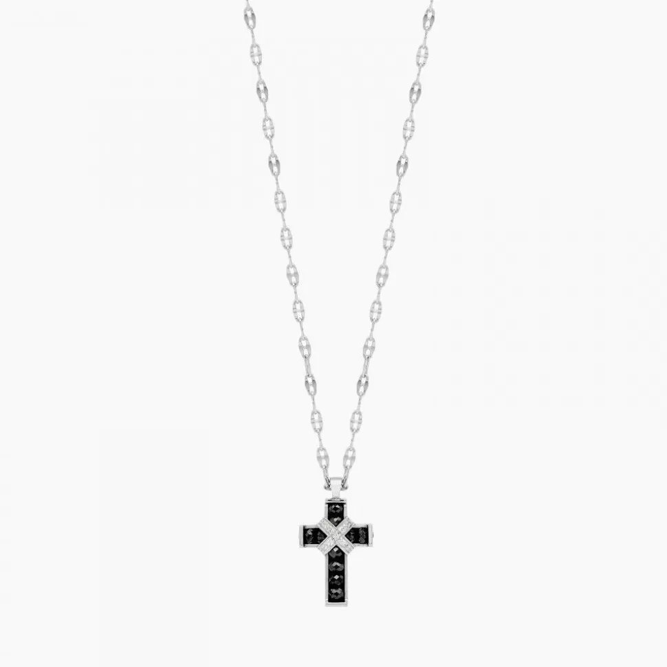 Zancan White Gold Necklace With Cross And Diamonds.^Zancan Gioielli Best Sale