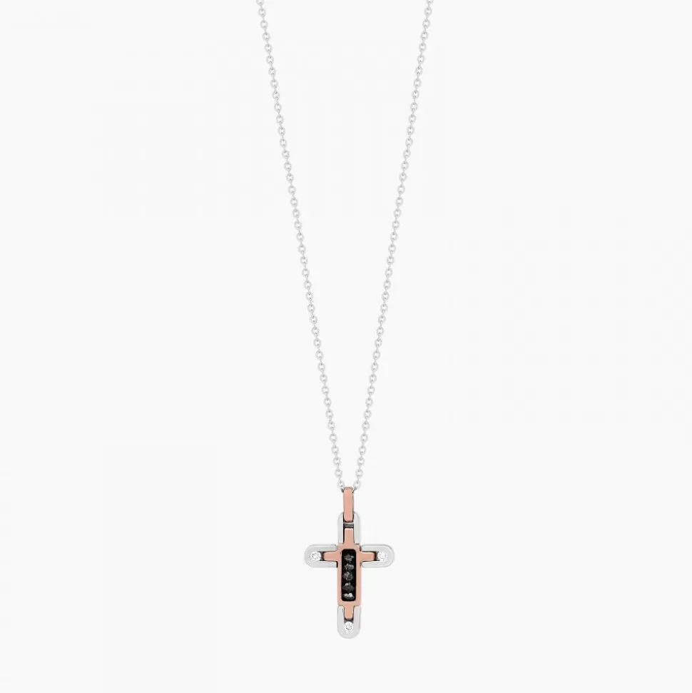 Zancan White Gold Necklace With Cross And Diamonds.^Zancan Gioielli Best Sale