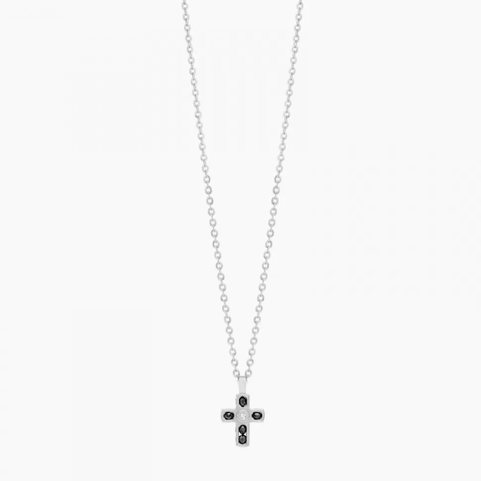 Zancan White Gold Necklace With Cross And Diamonds.^Zancan Gioielli Flash Sale