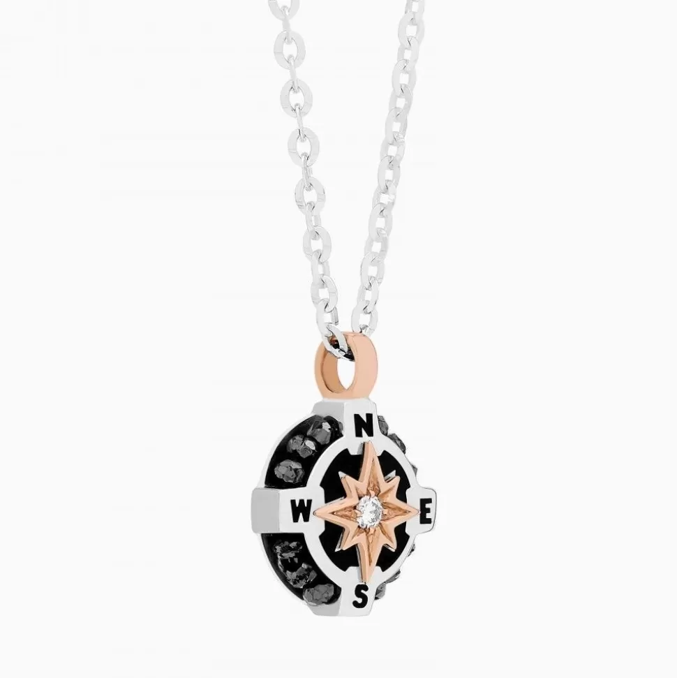 Zancan White Gold Necklace With Iconic Wind Rose.^Zancan Gioielli Clearance