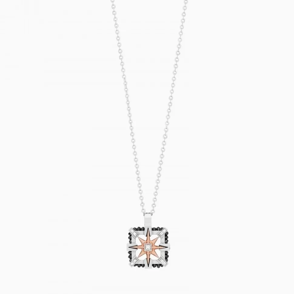 Zancan White Gold Necklace With Iconic Wind Rose.^Zancan Gioielli Store