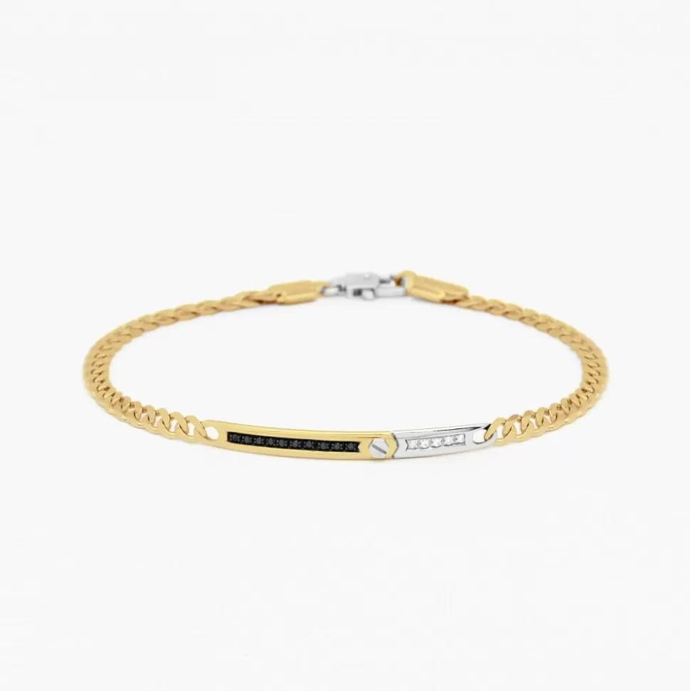 Zancan Yellow Gold Bracelet With Diamonds.^Zancan Gioielli Hot