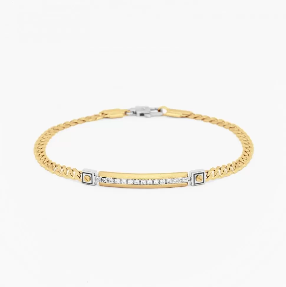 Zancan Yellow Gold Bracelet With Diamonds.^Zancan Gioielli Cheap