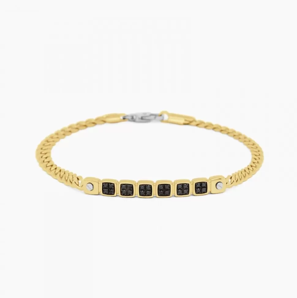 Zancan Yellow Gold Bracelet With Diamonds.^Zancan Gioielli Sale