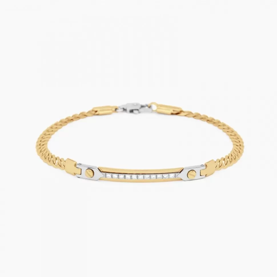 Zancan Yellow Gold Bracelet With Diamonds.^Zancan Gioielli Cheap