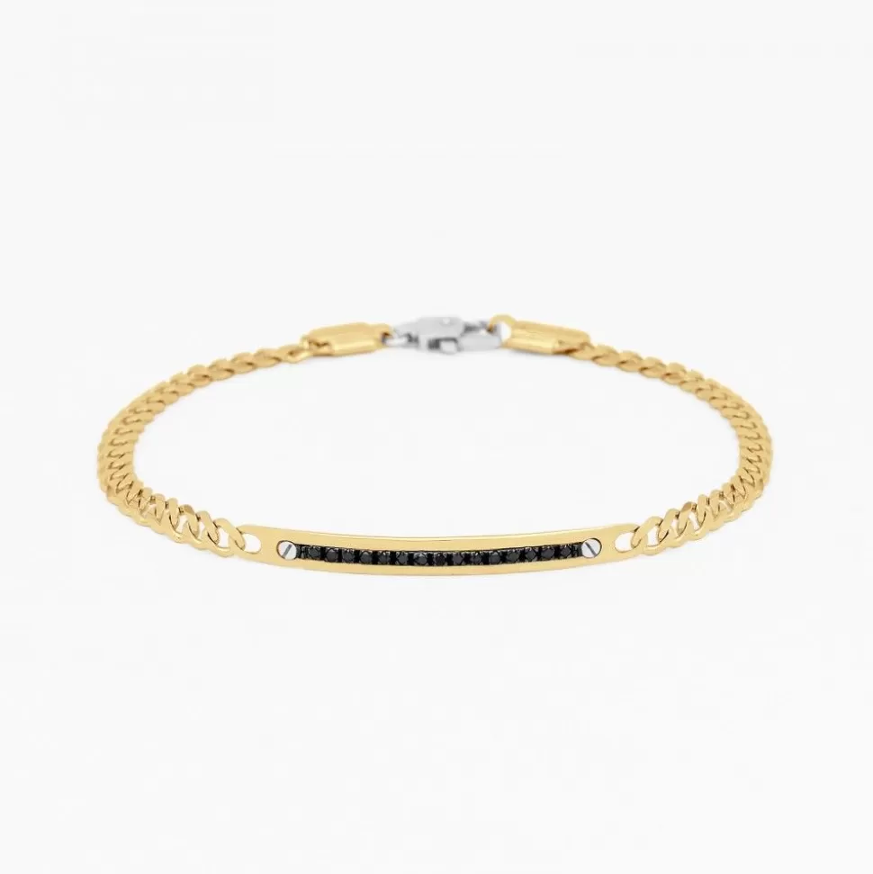 Zancan Yellow Gold Bracelet With Diamonds.^Zancan Gioielli Flash Sale